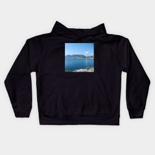 Summer Sunset In Crete sightseeing trip photography from city scape Crete Greece summer day by the beach Kids Hoodie